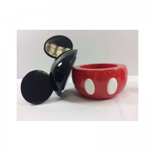 ที่มีคุณภาพสูงน่ารักมิกกี้เมาส์เรซิ่นที่บ้านภาชนะที่เก็บขวด