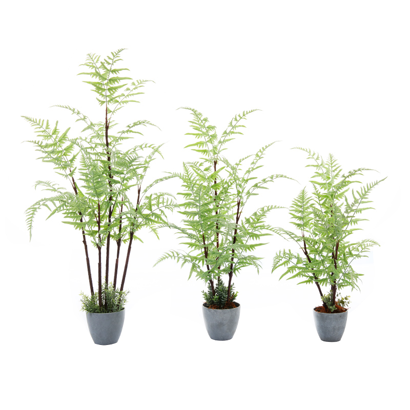 ร้อนขายสมจริง chlorophytum ต้นไม้ comosum พืชเทียมต้นไม้เทียมกระถางเฟิร์น