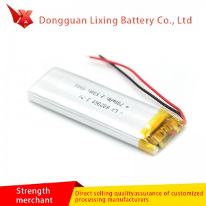 SANYO SANYO 602060 บริสุทธิ์โคบอลต์แบตเตอรี่ลิเธียม 3.7 โวลต์ 700 มิลลิแอมป์ชั่วโมงเครื่องส่งรับวิทยุกล้องแบบชาร์จไฟแบตเตอรี่ปรับแต่ง