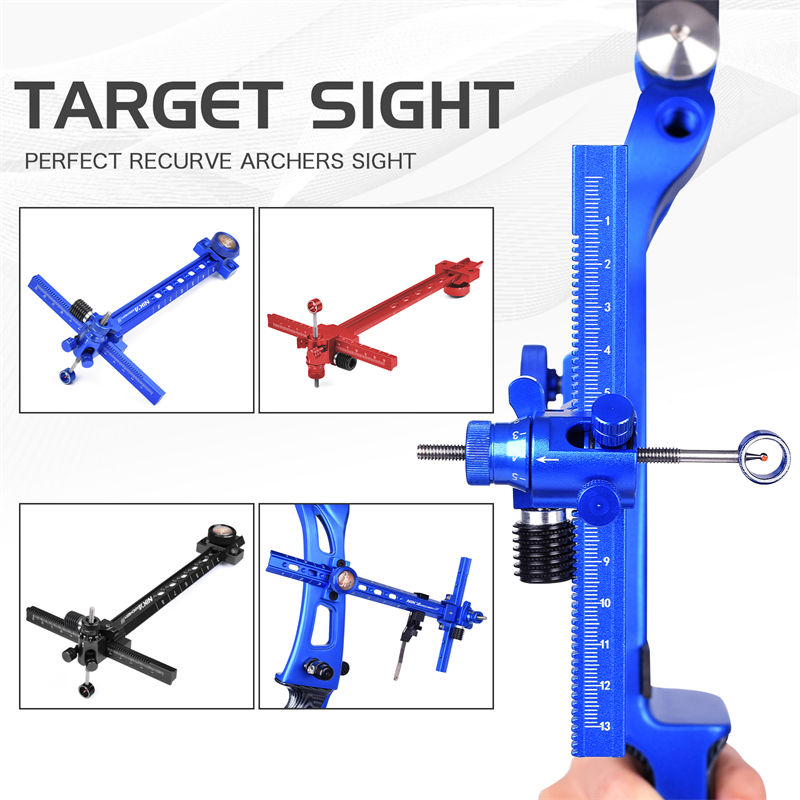 Elongarrow 260007 ยิงธนูกิ่งก้านธนูเป้าหมายยิงอลูมิเนียมวัสดุ recurve ธนูสายตา