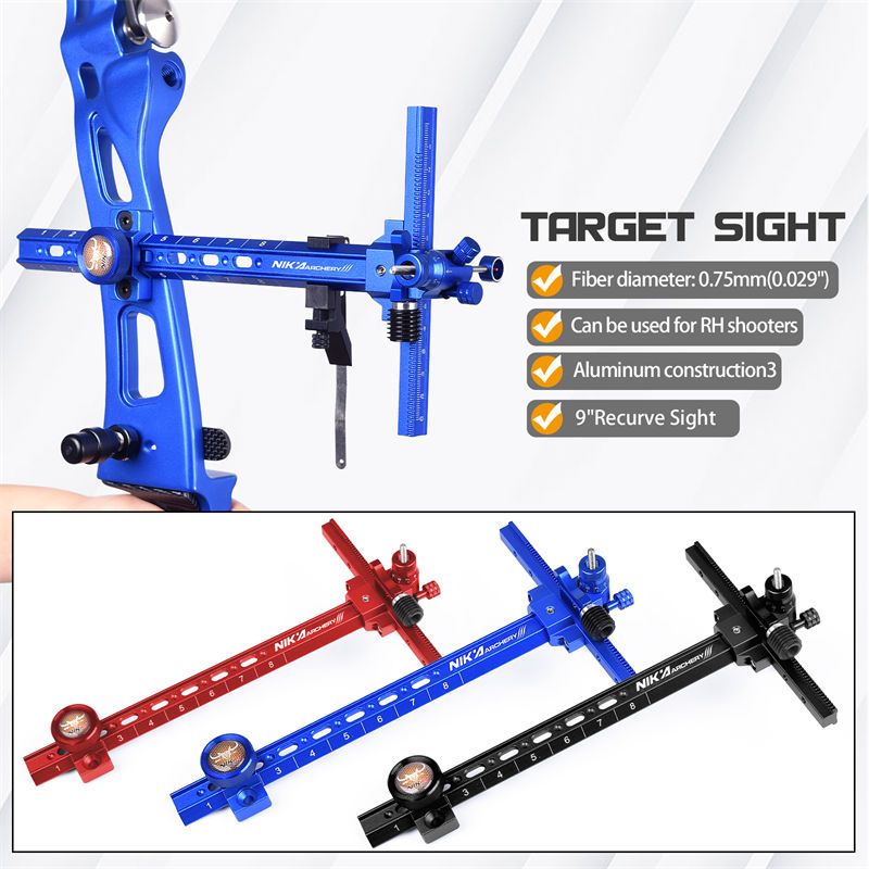 Elongarrow 260007 ยิงธนูกิ่งก้านธนูเป้าหมายยิงอลูมิเนียมวัสดุ recurve ธนูสายตา