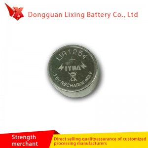 ผู้ผลิตที่กำหนดเองบลูทู ธ LIR1254 ปุ่มแบตเตอรี่ความจุสูงพอลิเมอแบตเตอรี่ลิเธียมแบตเตอรี่แบบชาร์จไฟ