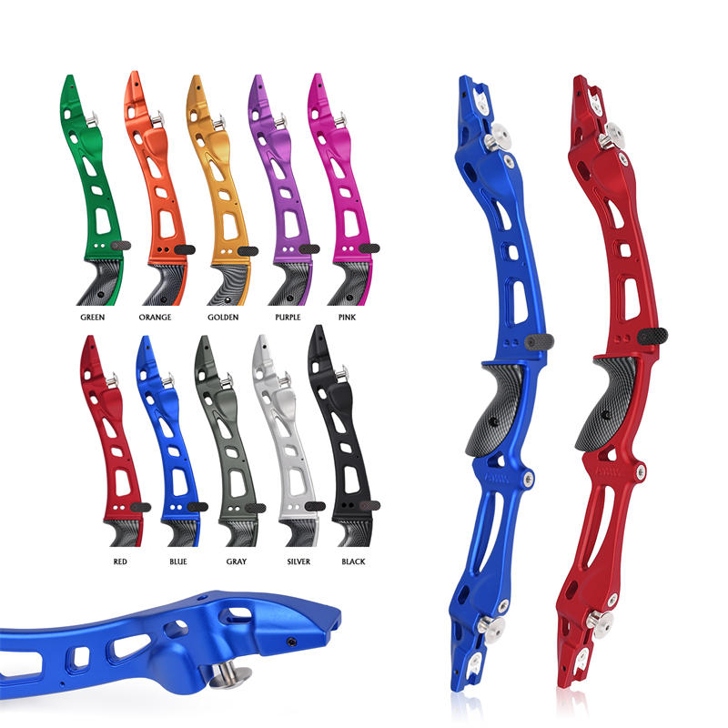 Elongarrow 221006 ET-8 25 นิ้วอลูมิเนียมอัลลอยด์ LH ILF ยิงธนู recurve โบว์จับไรเซอร์