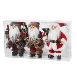 8 \\\\ \\\"นิ้วคริสต์มาสซานตาคลอสเครื่องประดับตกแต่งต้นไม้แขวนรูปแกะสลักคอลเลกชันตุ๊กตาจี้ขนาดเล็กแบบดั้งเดิมถือ...