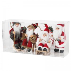 8 \\\\ \\\"นิ้วคริสต์มาสซานตาคลอสเครื่องประดับตกแต่งต้นไม้แขวนรูปแกะสลักคอลเลกชันตุ๊กตาจี้ขนาดเล็กแบบดั้งเดิม...