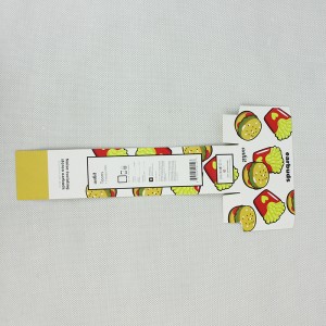 บัตรกระดาษฉลากอาหาร