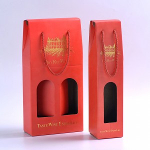 กล่องบรรจุภัณฑ์ไวน์แดงระดับไฮเอนด์และสวยงาม