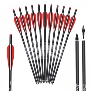 ELONGARROW 116048 20 นิ้ว 7.62 * 8.8 มิลลิเมตรกลากกลอนกลอนสำหรับหน้าไม้ล่าสัตว์กลางแจ้ง