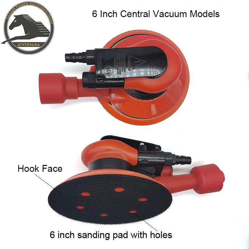 6 ในอากาศแบบสุ่ม Orbital Sander รุ่นเซ็นทรัลสูญญากาศเกรดอุตสาหกรรม