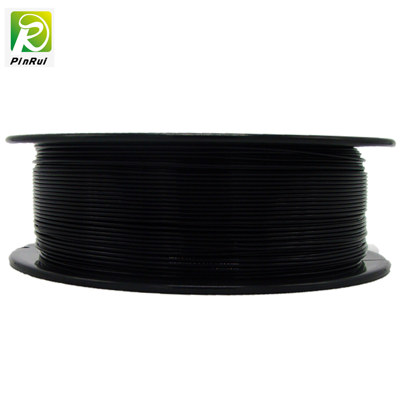 Pinrui ที่มีคุณภาพสูง 1 กิโลกรัม 3D PLA เครื่องพิมพ์ Filament สีดำ