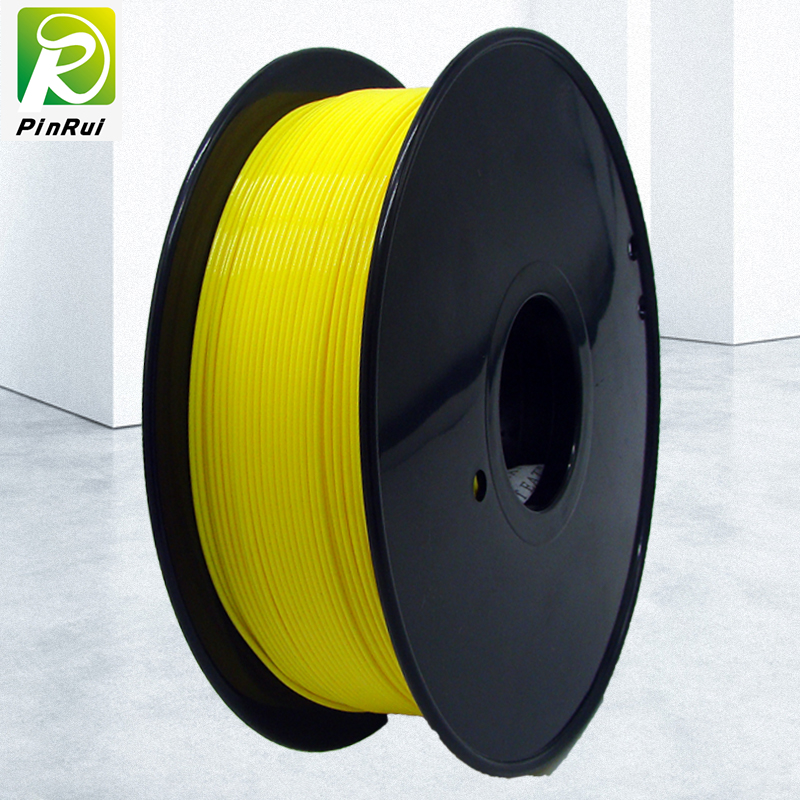 Pinrui ที่มีคุณภาพสูง 1 กิโลกรัม 3D PLA เครื่องพิมพ์ Filament สีเหลือง