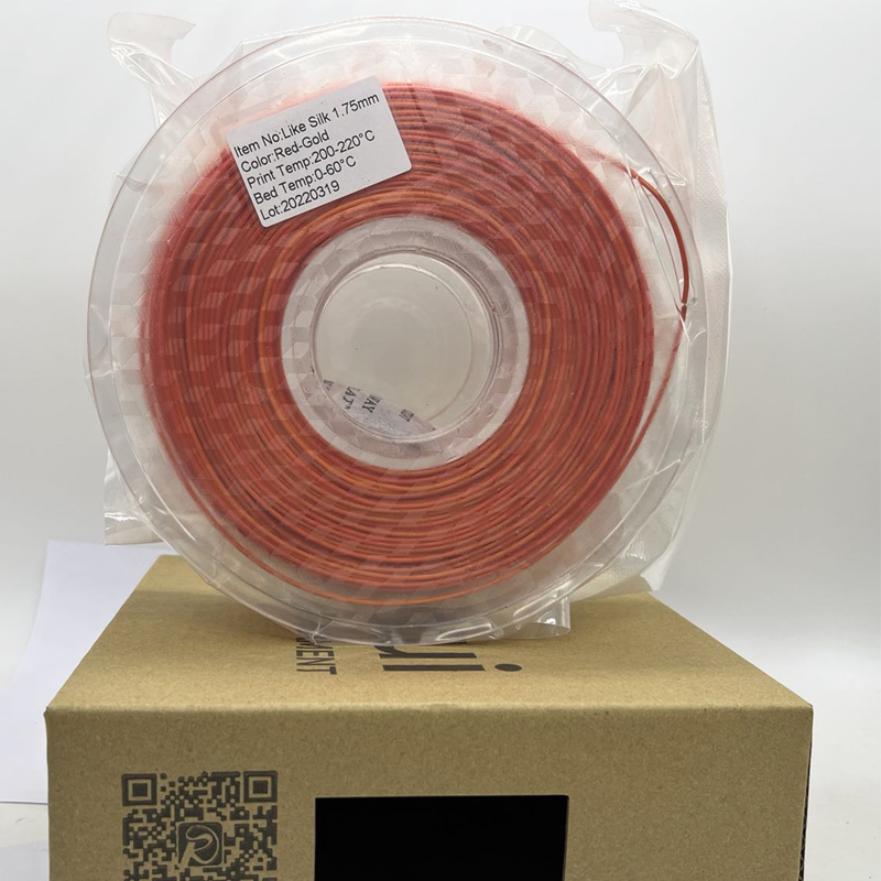 Pinrui ที่มีคุณภาพสูงสีแดงสีแดงสีรุ้ง 1.75 มม. เครื่องพิมพ์ 3D Filament ปลา
