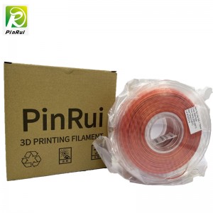 Pinrui ที่มีคุณภาพสูงสีแดงสีแดงสีรุ้ง 1.75 มม. เครื่องพิมพ์ 3D Filament ปลา