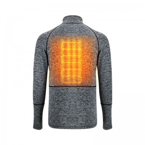 น้ำหนักเบาอุ่นภายใต้เสื้อผ้าชุดชั้นในความร้อนสีเทาพร้อมพลังงานแบตเตอรี่