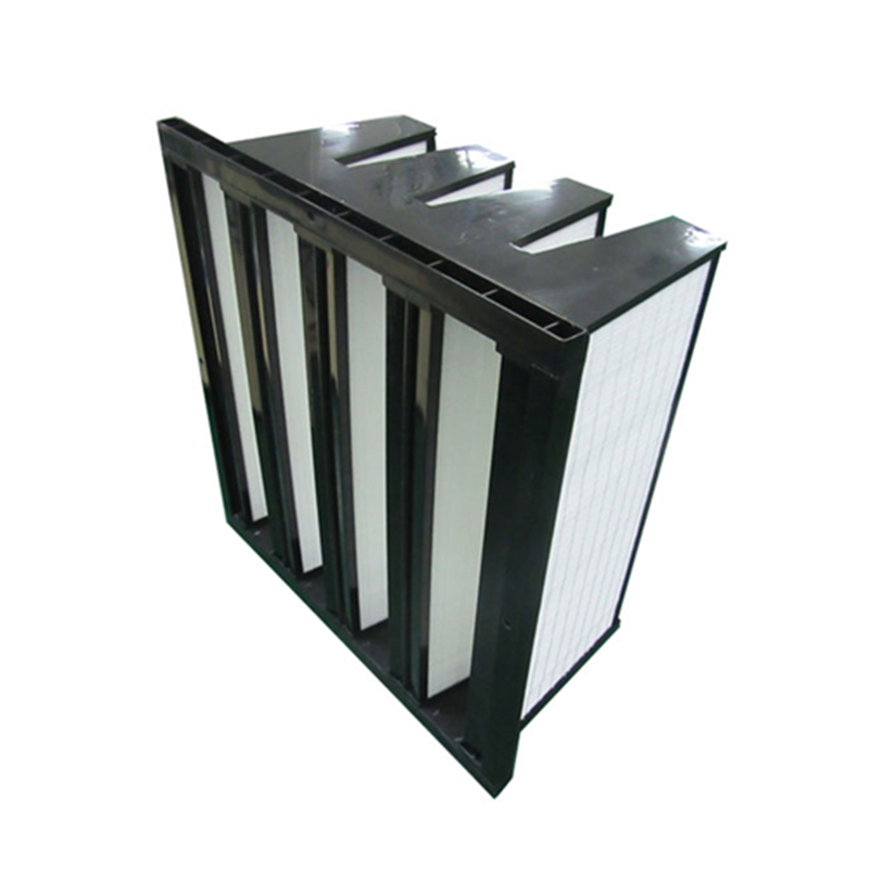 ขนาดกลาง V ธนาคารกล่องกรองอากาศ HVAC 592 x 490 x 292 สำหรับหน่วยจัดการอากาศ AHU ทั้งบ้าน