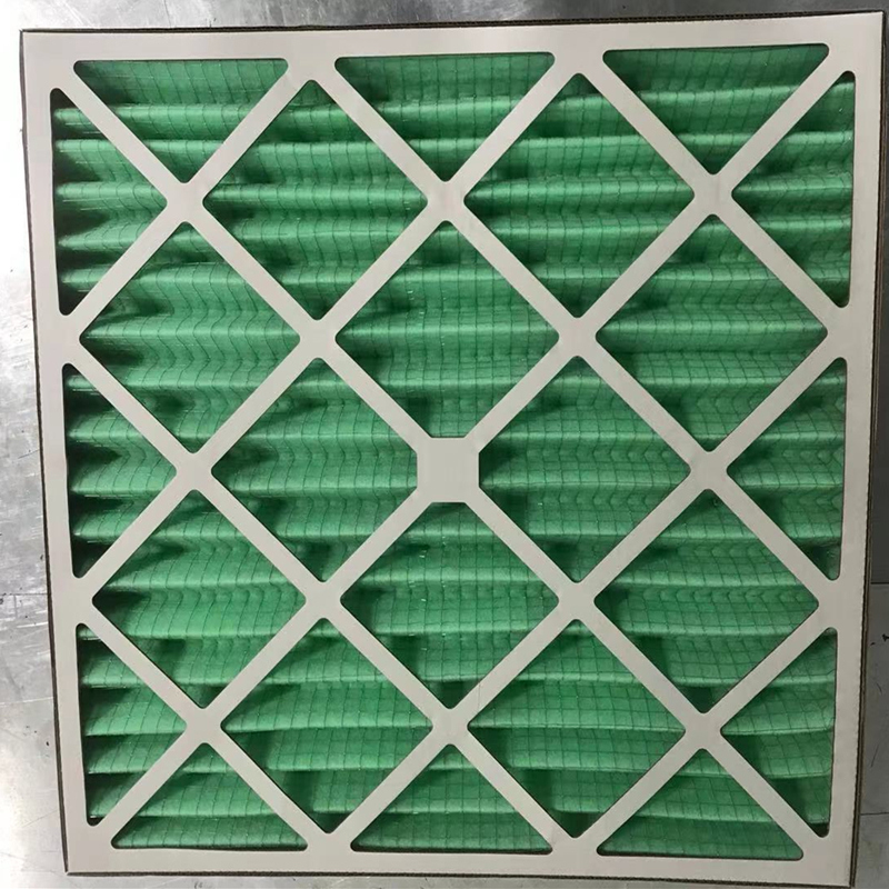Merv8 กรอบกระดาษประสิทธิภาพหลักก่อนแผงกรองอากาศ HVAC สำหรับปศุสัตว์&หมูฟาร์ม
