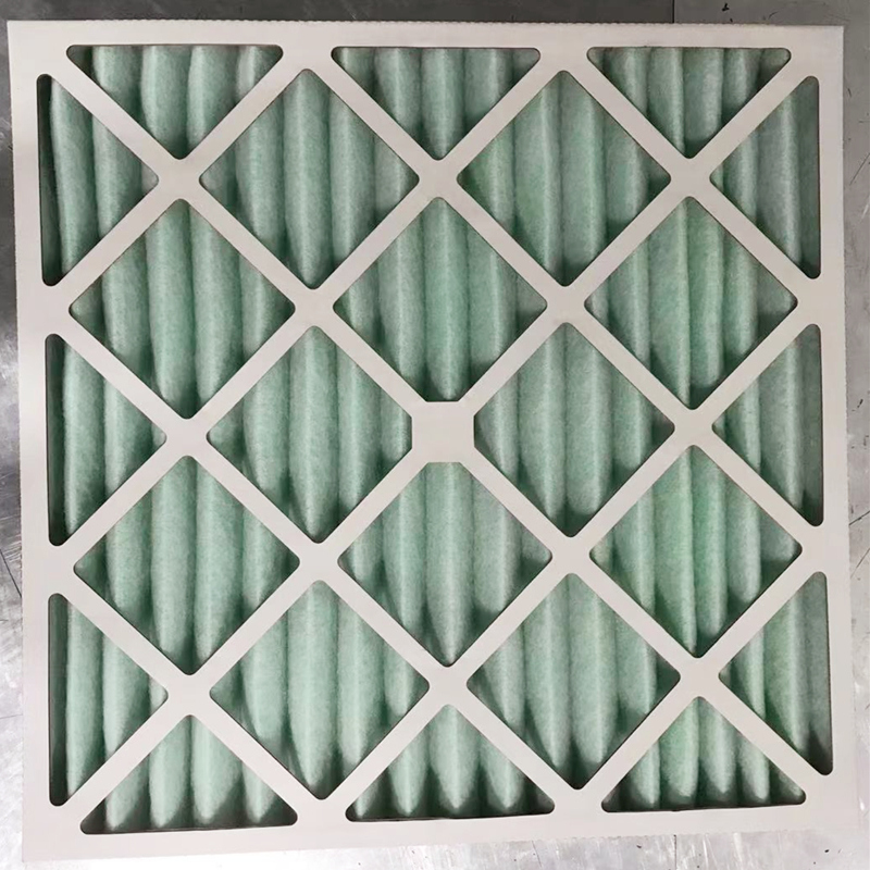 Merv8 กรอบกระดาษประสิทธิภาพหลักก่อนแผงกรองอากาศ HVAC สำหรับปศุสัตว์&หมูฟาร์ม