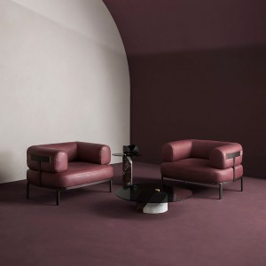 การออกแบบอิตาลีกระจกโต๊ะกาแฟกระจกที่ทันสมัยหินอ่อนแท่นรอบโต๊ะข้างสำหรับห้องนั่งเล่นเฟอร์นิเจอร์