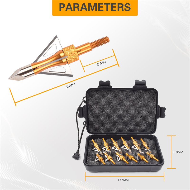 Elongarrow 100 เคนธนูลูกศรลูกศร Broadheads ลูกศรเคล็ดลับสกรู Broadhead