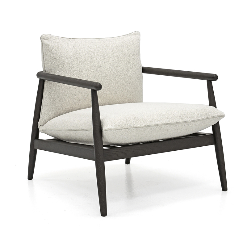 นอร์ดิกโมเดิร์นเก้าอี้ที่เรียบง่ายที่เรียบง่ายออกแบบผ้าโซฟาเดียวเก้าอี้สำเนียงสำหรับห้องนั่งเล่น
