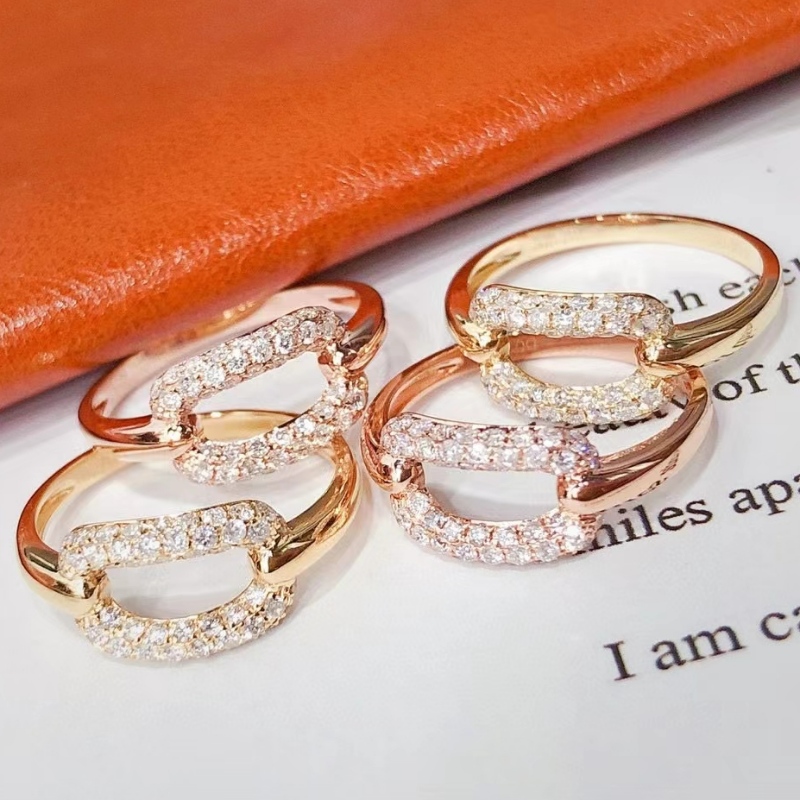 10 พัน 14 พัน 18 พันทองแหวนทองเครื่องประดับรายวัน INS สไตล์แหวนแต่งงานสำหรับผู้หญิง