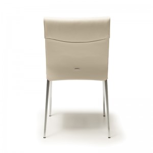 เก้าอี้อาหารสแกนดิเนเวียสีขาวอิตาลีชุด 6 สำหรับห้องรับประทานอาหาร