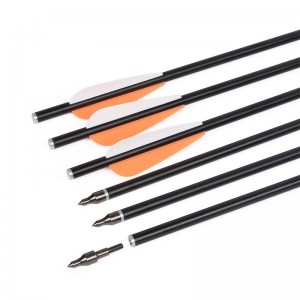 Elongarrow 16inches 6 * 8mm ยิงธนูไฟเบอร์กลาสสลักเกลียวสลักเกลียวลูกศร