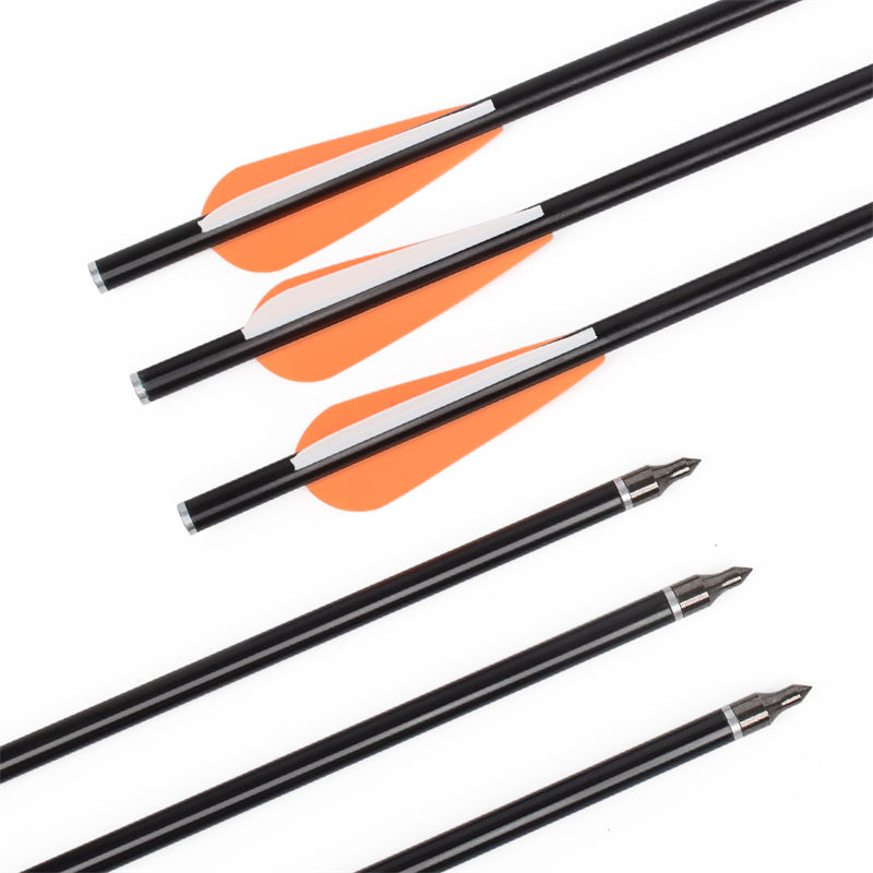 Elongarrow 16inches 6 * 8mm ยิงธนูไฟเบอร์กลาสสลักเกลียวสลักเกลียวลูกศร