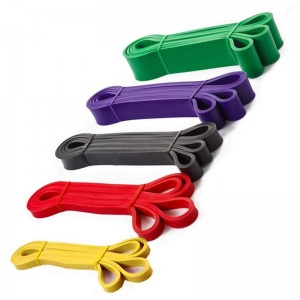 5-120 lb สีเหลืองแดงสีดำม่วงสีเขียวโยคะความต้านทานยางยางยืดหยุ่นในร่มอุปกรณ์ออกกำลังกายกลางแจ้งพิลาทิสกีฬาฝึกออกกำลังกายออก...