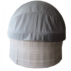 Steel&Wicker Sunbed Set พร้อมไฟ