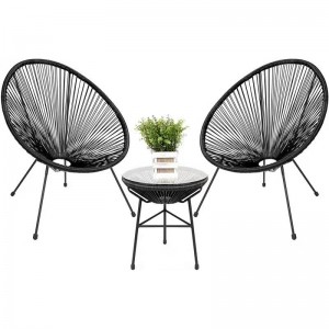 เหล็ก&wicker 3pcs โซฟาชุดn-007