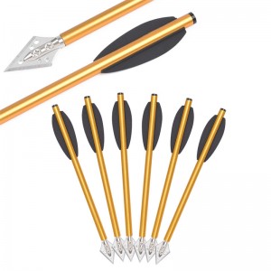 Elongarrow สลักเกลียวอลูมิเนียมลูกศร 160 มม. สำหรับปืนพก crossbow การล่าสัตว์กลางแจ้ง