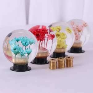 Universal Manual Racing Car Adaptation Gear Shift Knob Resin Ball Head กับอะแดปเตอร์แกะสลักลูกบิดและ AdapterFactory Wellesale Custom