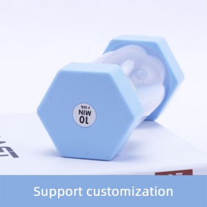 30 นาทีครูนาฬิกาทรายสีม่วงหกเหลี่ยมนาฬิกาทรายนาฬิกาทรายทรายสำหรับการตกแต่งบ้านและการศึกษา