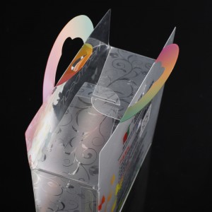 กล่องของขวัญพลาสติกพีวีซีกล่องของขวัญโปร่งใสที่กำหนดเองตามความต้องการเหมาะสำหรับการให้ของขวัญอีสเตอร์งานแต่งงานปาร์ตี้...