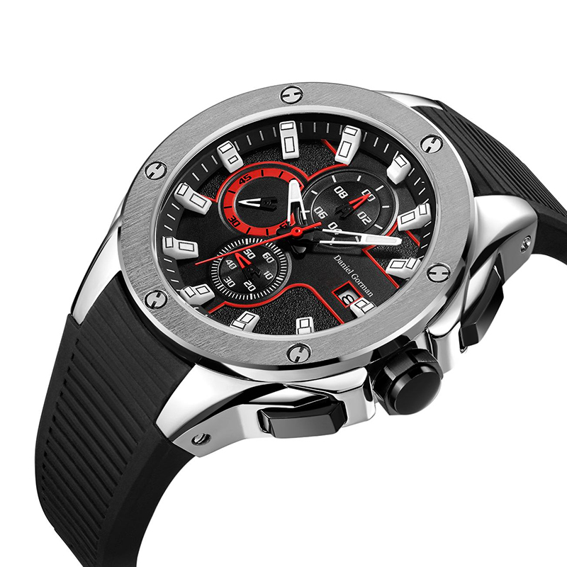 Daniel Gormantop แบรนด์ Luxury Sport Watch Men นาฬิกาทหารสีฟ้าสายยางอัตโนมัติ C นาฬิกา RM2205