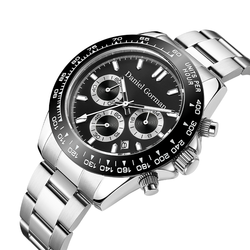 Daniel Gorman Brand Wholesales Strap Luxury Mens Watches Luminous 30m กันน้ำควอร์กควอร์ตนาฬิกาผู้ชาย Wristrm220428