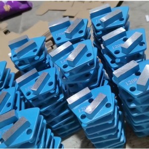 ภาคการบดพื้นเพชรภาคส่วน 120#/gravel โลหะมีดโกนพันธะโลหะสำหรับพื้นคอนกรีตเครื่องบด