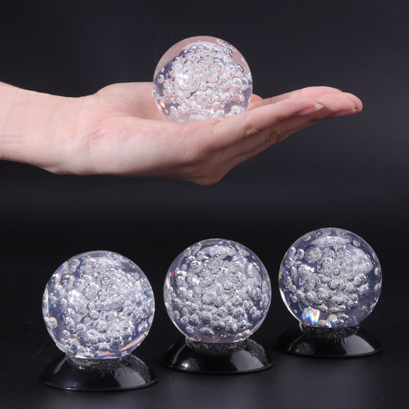 การใช้งานที่ทันสมัยของที่ระลึกของขวัญสร้างสรรค์ Fengshui Paperweight Amber Mountain Pool Ball Ball Ball Bubble Ball Fountain