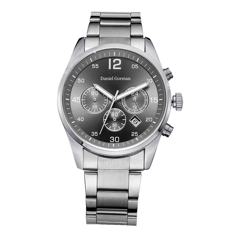 Daniel Gorman RM2210 การออกแบบใหม่ Hot Sell Band Metallic Quartz Twist Platinum Geneva Luxury Men Watches