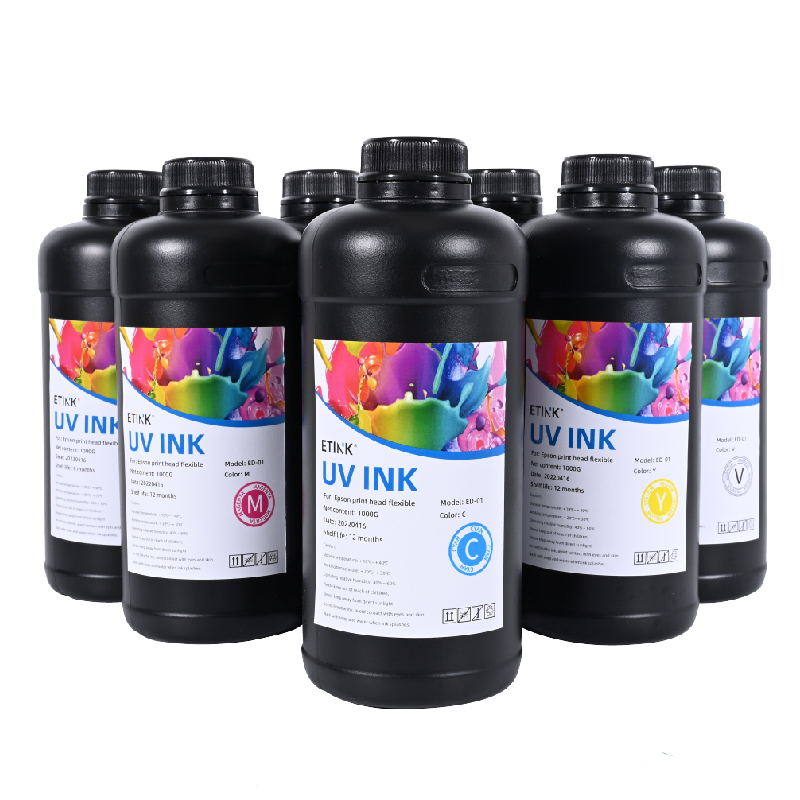 หมึกอ่อนนุ่มที่นำโดย UV เหมาะสำหรับ Epson Print Head to Print Leather