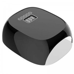 m&r 801pro โคมไฟเล็บ LED ไร้สาย, เครื่องเป่าเล็บไร้สาย, ไฟเล็บ LED ขนาด 72W แบบชาร์จไฟได้ 72W, เจลพกพา UV LED ตะเกียง LED พร้อมเซ็นเซอร์การตั้ง...