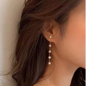 ต่างหูไข่มุกทองคำ 18k สำหรับสาว ๆ