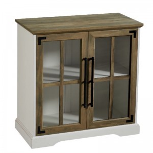 ห้องรับประทานอาหารห้องครัวห้องนั่งเล่นตู้เก็บบุฟเฟ่ต์บุฟเฟ่ต์, 32 นิ้ว, 2 ประตูสองชั้นชั้นวางแบบร่วมสมัยสไตล์ร่วมสมัย