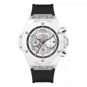 Daniel Gormanrm2209 การออกแบบโปร่งใสอะคริลิคอัตโนมัติ Men \\\\ Squartz Watch Waterprof