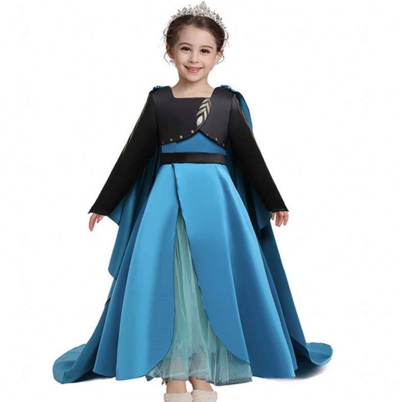 ชุดราชินีราชาภิเษกใหม่ Elsa 2 ชุดสาว Elsa แต่งตัวสำหรับเด็ก HCGD-035
