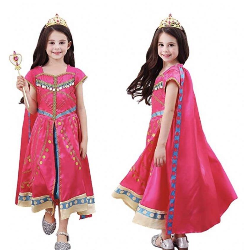 สาวแต่งตัววันเกิดวันเกิดฮัลโลวีนชุดเจ้าหญิงชุดอาหรับชุดอาหรับกับเคป Tiara Wand HCAL-002