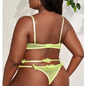 รายละเอียดชุดชั้นในชุดชั้นในเซ็กซี่พร้อมถุงเท้าคู่หนึ่ง