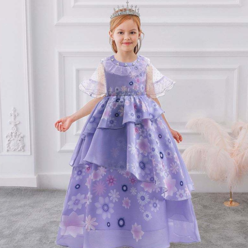 Baige Encanto Mirabel คอสเพลย์เครื่องแต่งกายทีวี&movie kids แฟนซี Carnival Easter Princess Dress mfmw002