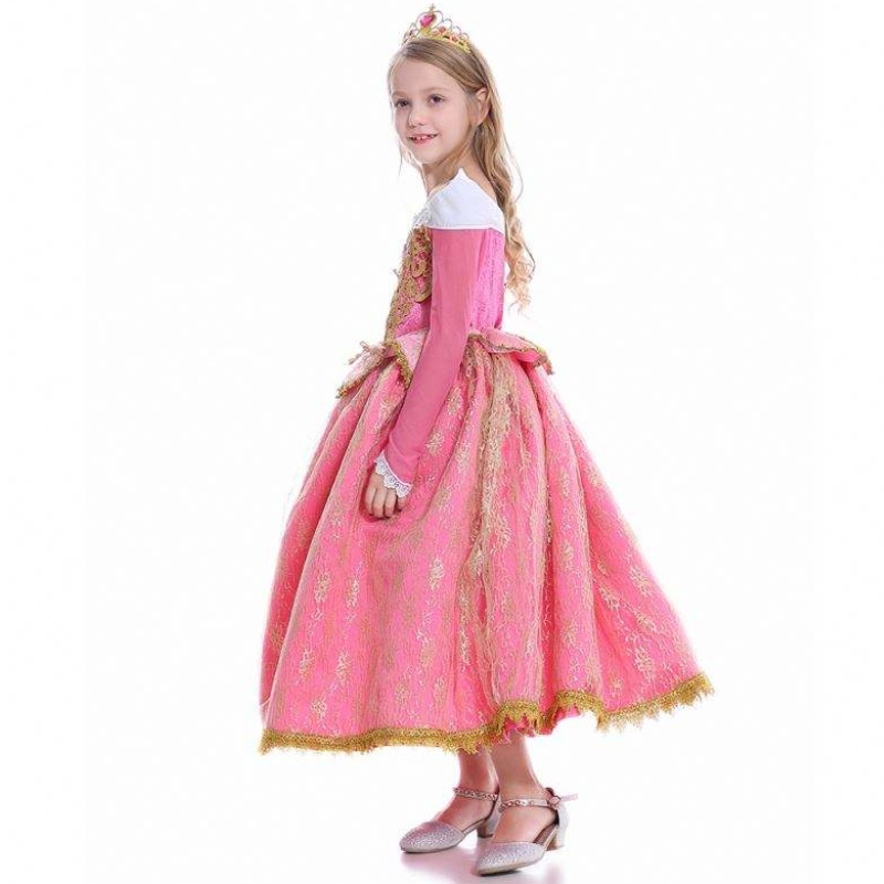 Baige Girls Dress Sleeping Beauty Princess Aurora Lace Dress Performance Performance